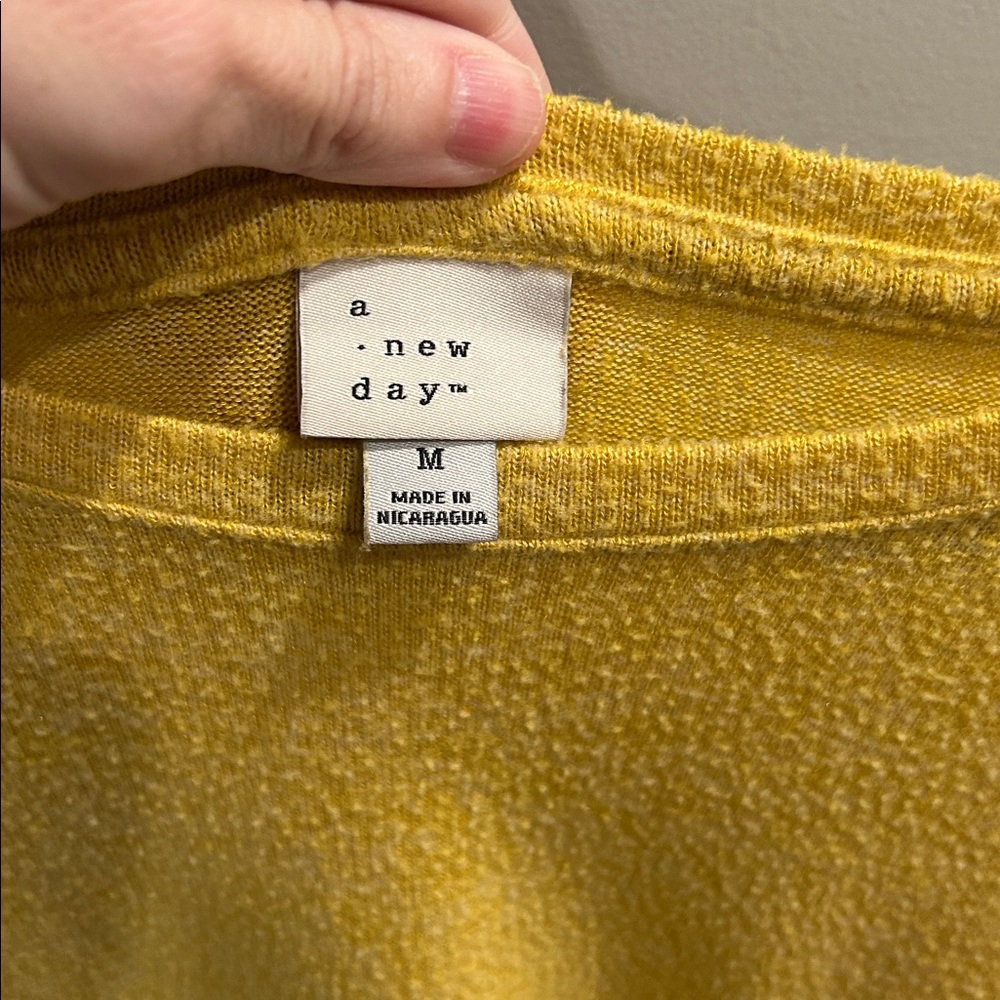 A New Day Mustard Long Sleeve Top - Picture 2 of 3